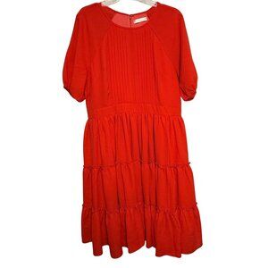 eShakti Wayward Fancies Womens Red Dress - Size XL (16)